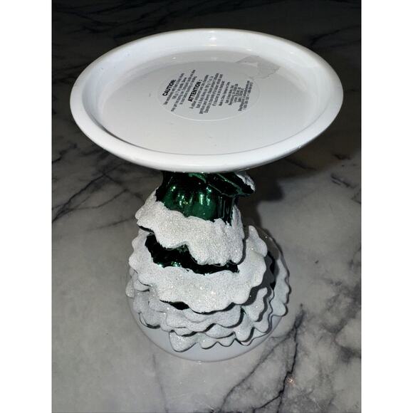 NEW Bath And Body Works Christmas TREE MOUSE Single Wick Candle Pedestal Holder - Picture 4 of 10